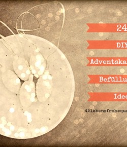 Die DIY Adventskalender Befüllungs-Ideen-Sause startet morgen! | Ausblick ins Wochenende