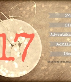 DIY Adventskalender Befüllungs-Idee Nr. 17 mit Franse liebt Meer